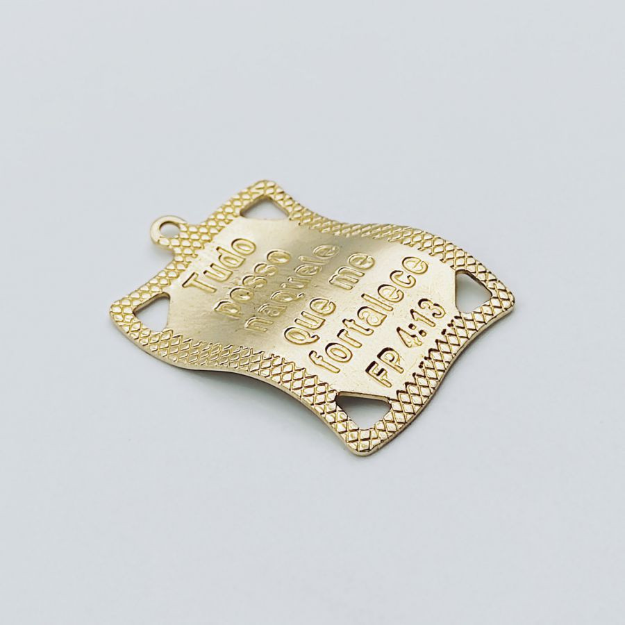 Scroll Plate Wavy - "Tudo posso naquele que me fortalece" – Image 2