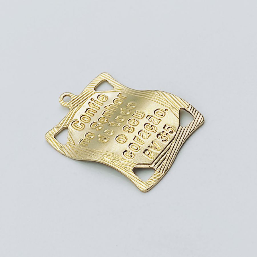Scroll Plate Wavy - "Confie no Senhor de todo o seu coração" – Image 2