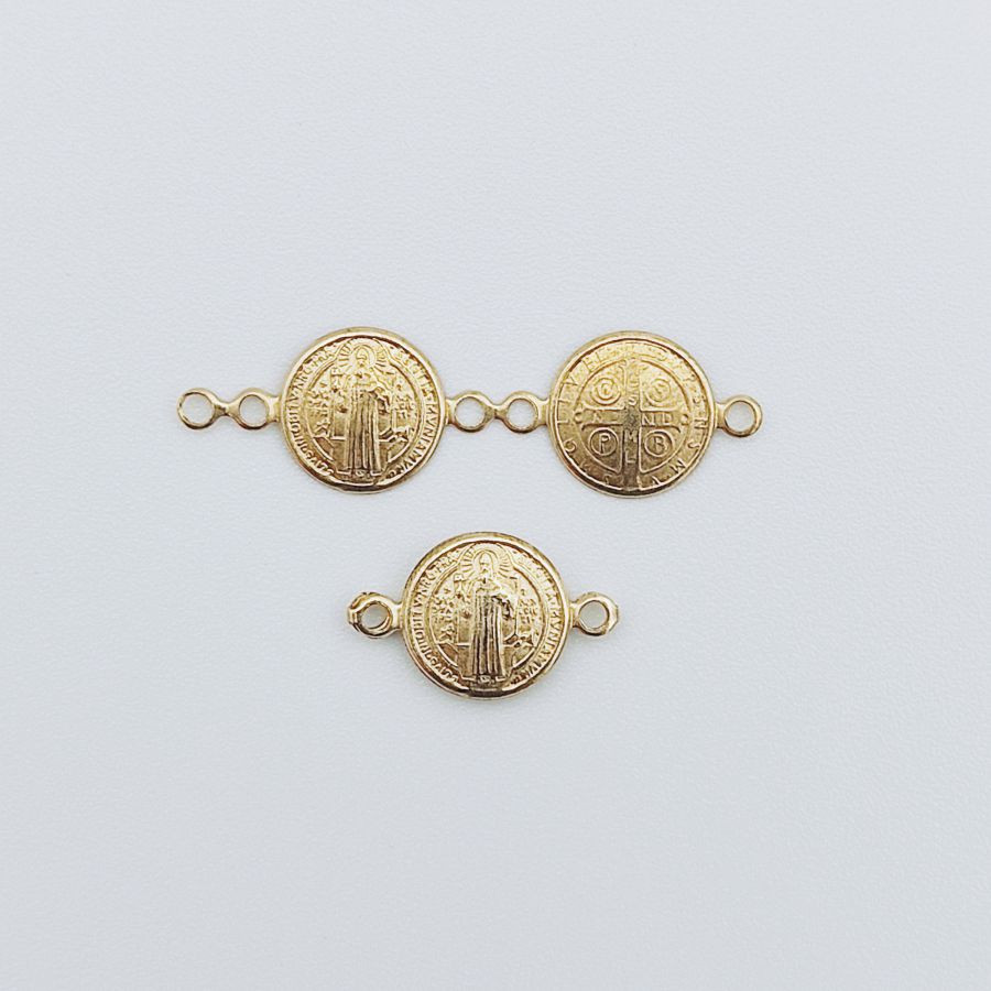 Saint Benedict Mini Double 2 Jump Rings (piece Open) - Image 2