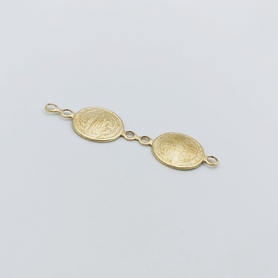Saint Benedict Mini Double 2 Jump Rings (piece Open) - Image 3