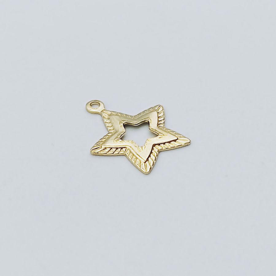 Star with Designs 13mm Openwork - Image 3