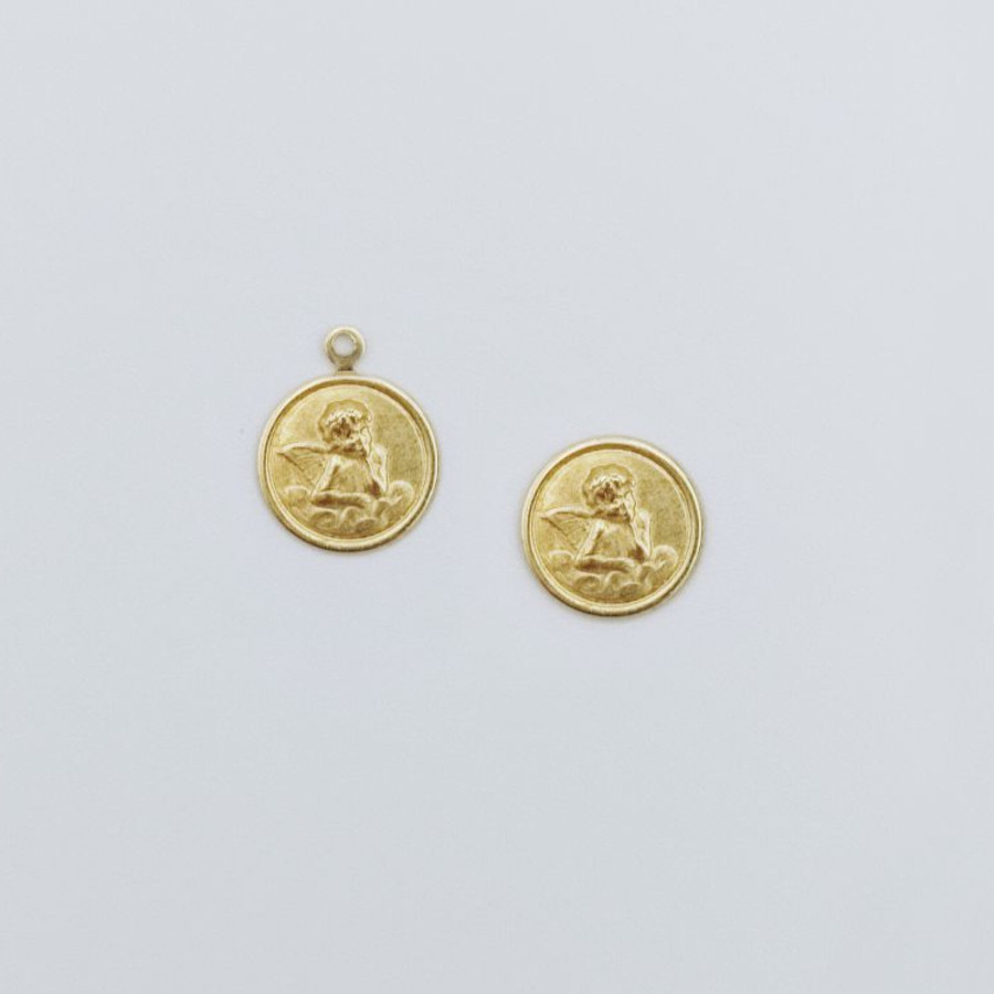 Medal Round Small Angel - Image 3