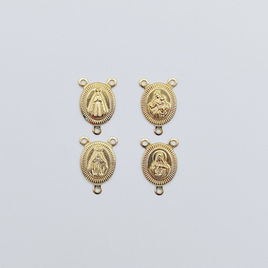 Medal Oval Small with Edge Scored 3 Jump Rings - Models