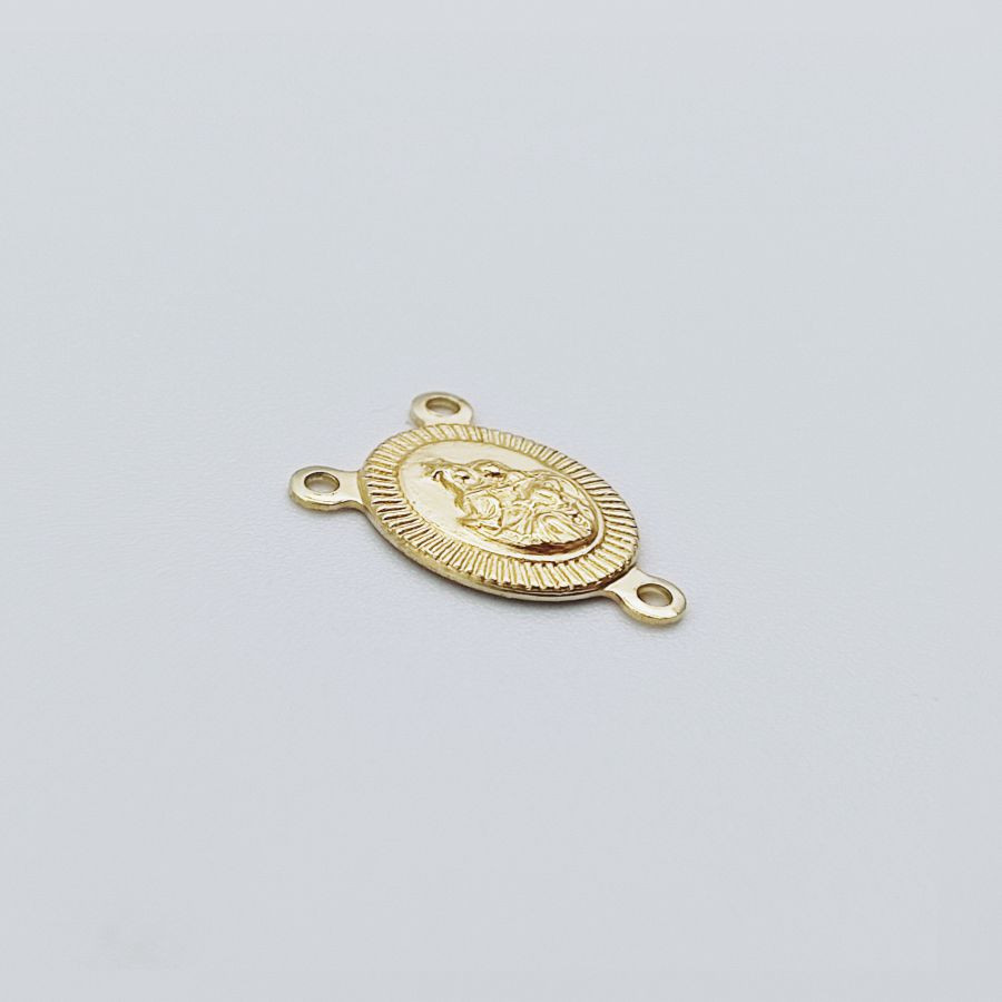 Medal Oval Small with Edge Scored 3 Jump Rings - Models – Image 5