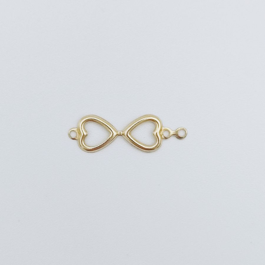 Stone Setting Rim Heart Openwork /1 Jump Ring