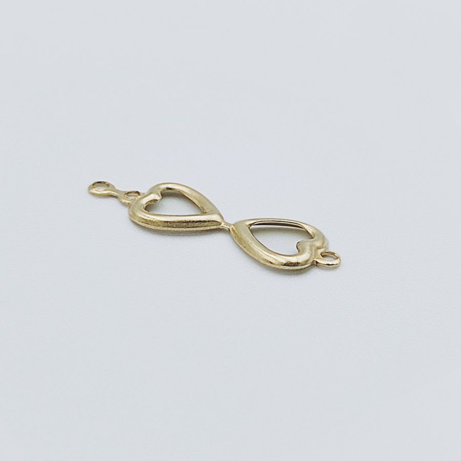 Stone Setting Rim Heart Openwork /1 Jump Ring – Image 2