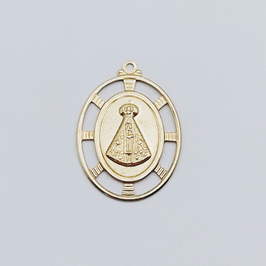Medal Oval Large Openwork Our Lady Aparecida
