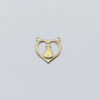Scapular Openwork Heart Our Ladyaparecida / 2 Jump Rings