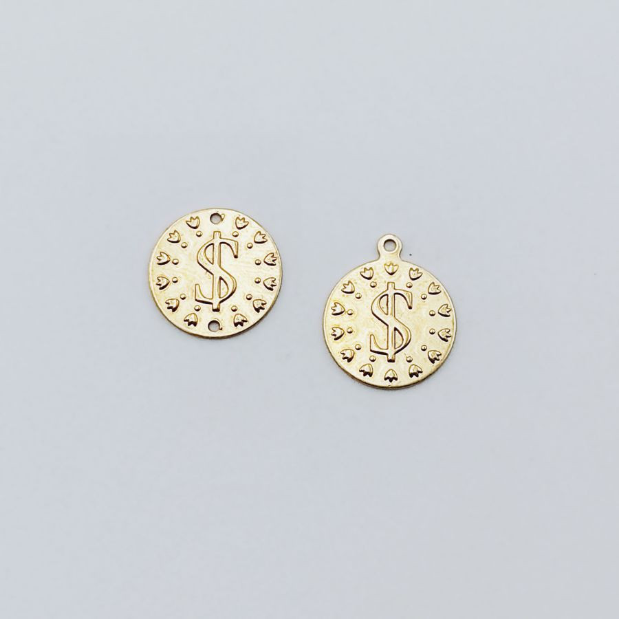 Coin Dollar Sign 12mm