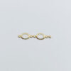 Stone Setting Oval Openwork 6x4mm 2 Jump Rings