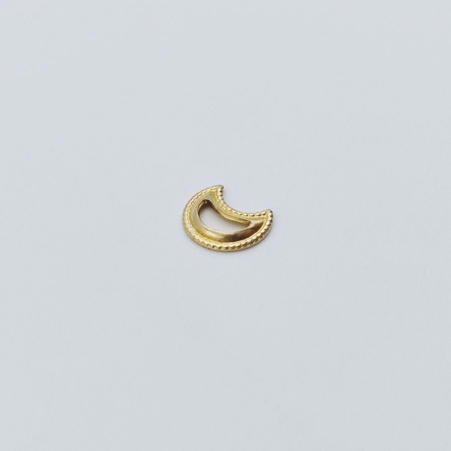 Half Moon 11mm Stamped Openwork - Image 4