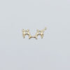 Dolphin Small 1 Jump Ring Double for Stone (piece Sold Open )