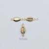 Cowrie Shell Mini 1 Jump Ring - Piece Double Sold Open