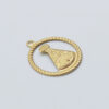Medal Round Our Lady Aparecida with Rim Twisted Openwork