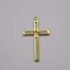 Cross 25x16mm Diamond-cut Openwork