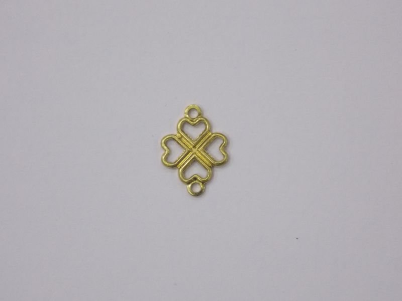 Clover Heart Openwork 9mm with 2 Bail for Bracelet