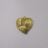Heart 12mm Wave Inverted with Bail(side Mixed)