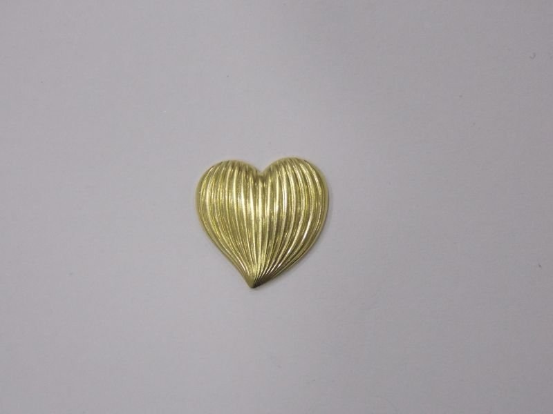 Heart 12mm Wave without Bail (left Side)