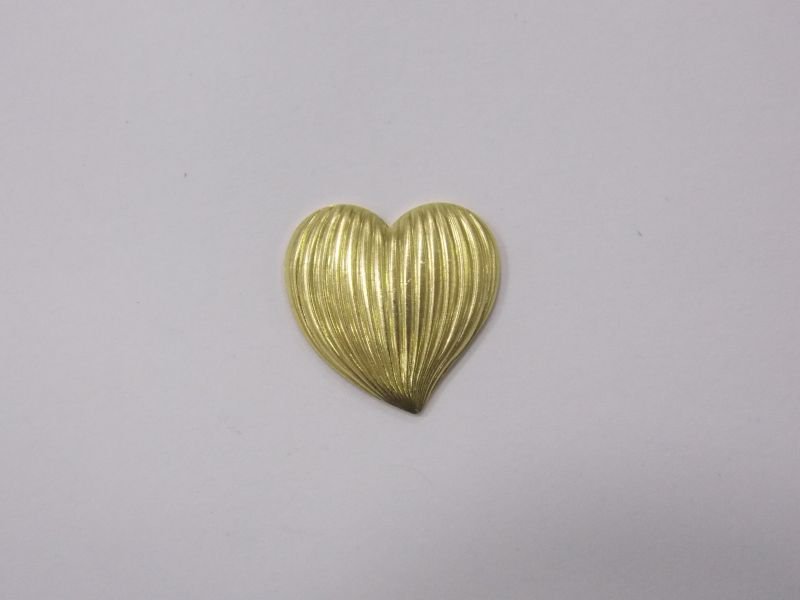 Heart 12mm Wave without Bail (right Side)