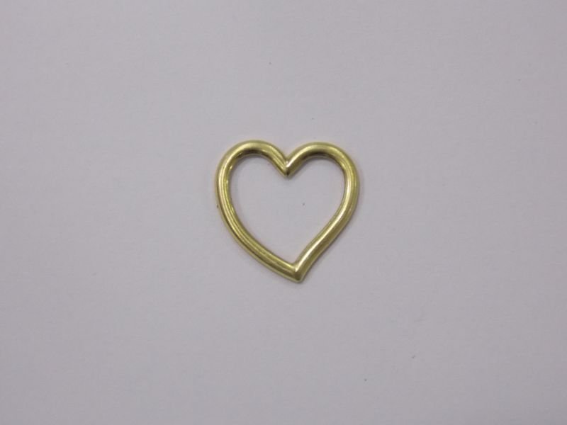Heart 12mm Stamped Openwork without Bail (right)