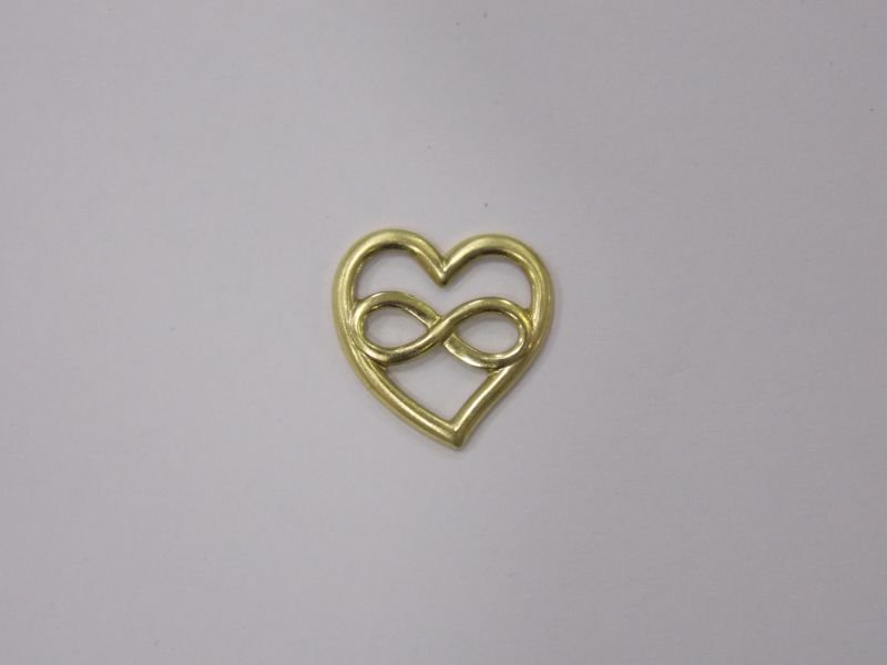 Heart 12mm Openwork with Infinity without Bail (right)