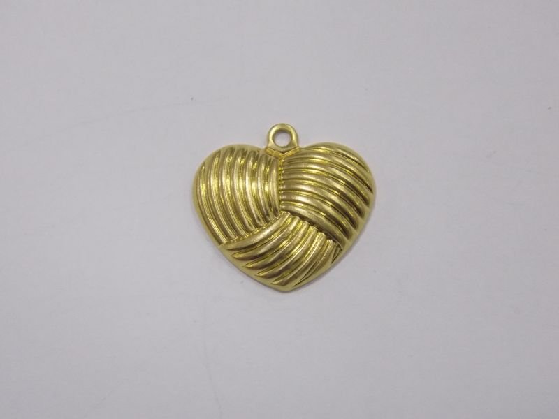 Heart 16x13mm with Wave Inverted with Bail