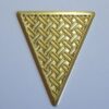 Triangle 31x26mm Texture Crossed without Bail