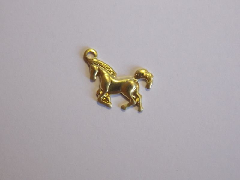 Horse Stamped 8x11mm with Bail