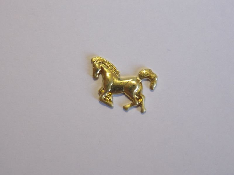 Horse Stamped 8x11mm without Bail (left Side)