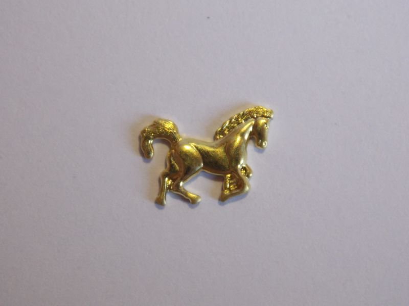 Horse Stamped 8x11mm without Bail (right Side)