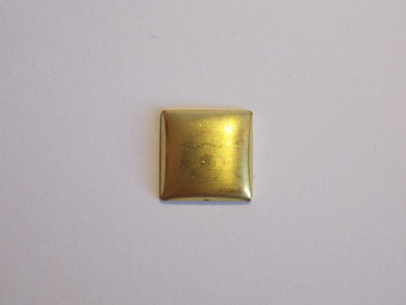 Square 9mm Domed without Bail