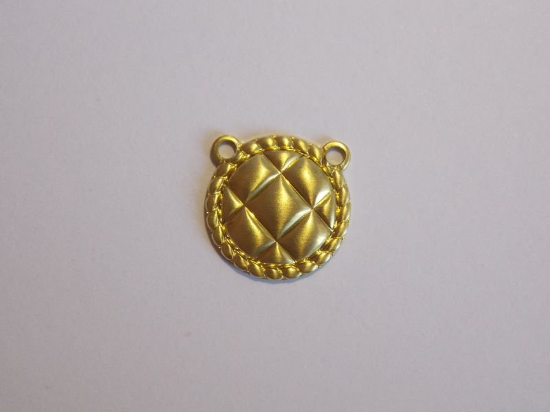 Round 12mm Stamped Cushion with Edge Twisted with 2 Bail Choker