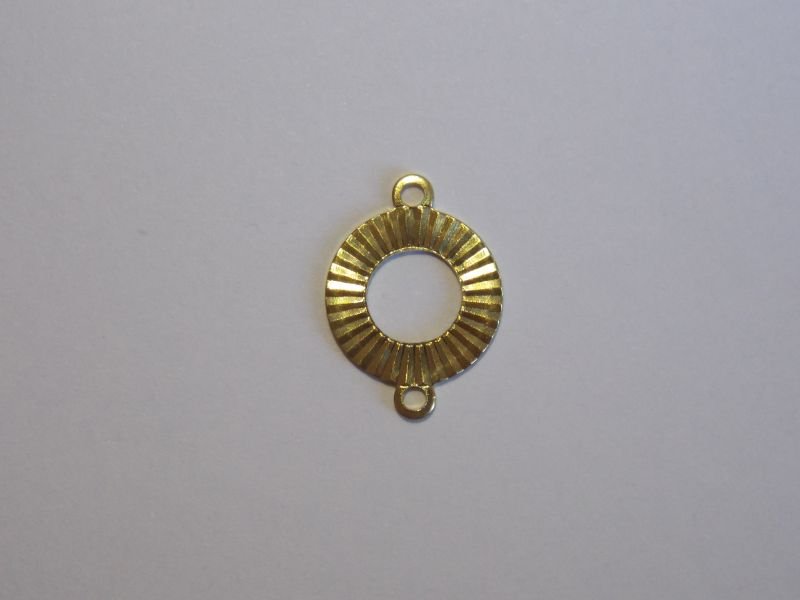 Round 10mm Openwork Diamond-cut with 1 Bail Top 1 Bottom