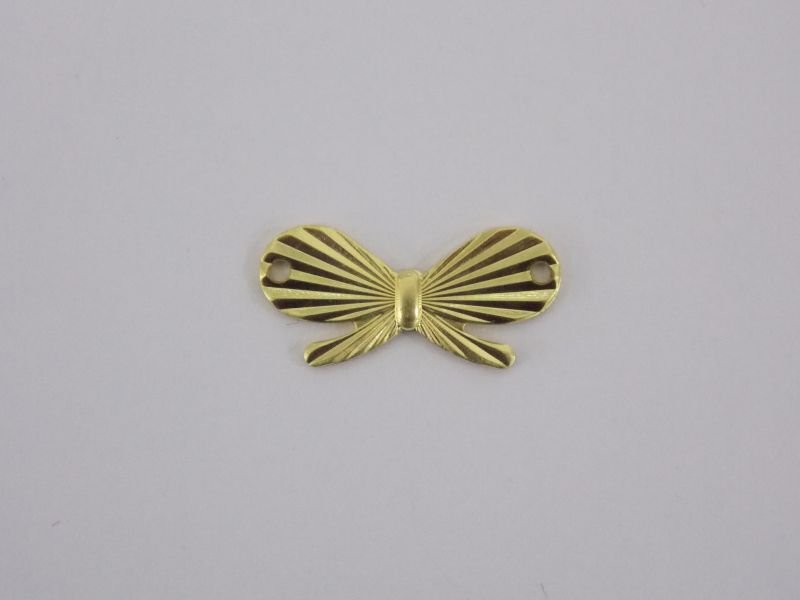 Bow 15mm Diamond-cut without Openwork with 2 Hole Side