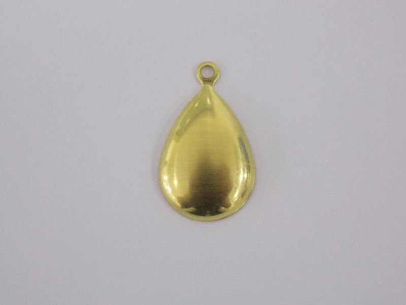 Drop 15x11mm Domed Plain with 1 Bail Bottom