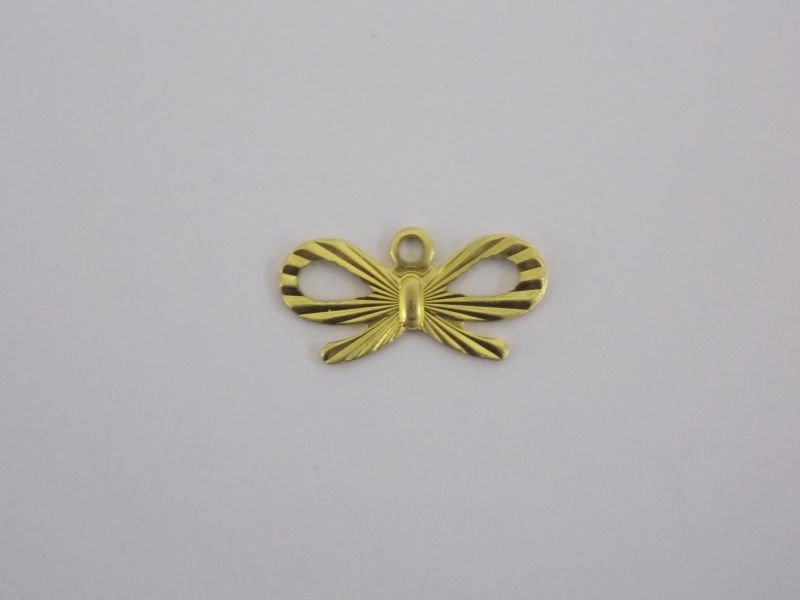 Bow 7x15mm Diamond-cut Openwork with 1 Bail