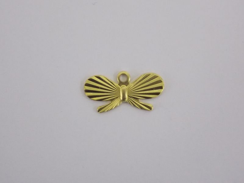 Bow 7x15mm Diamond-cut without Openwork with 1 Bail