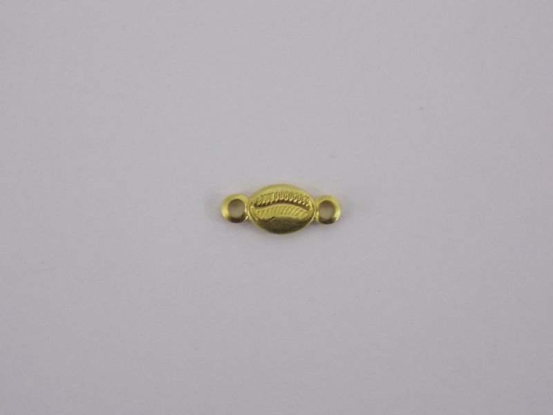 Cowrie Shell 5,5x4mm without Openwork with 2 Bails for Bracelet