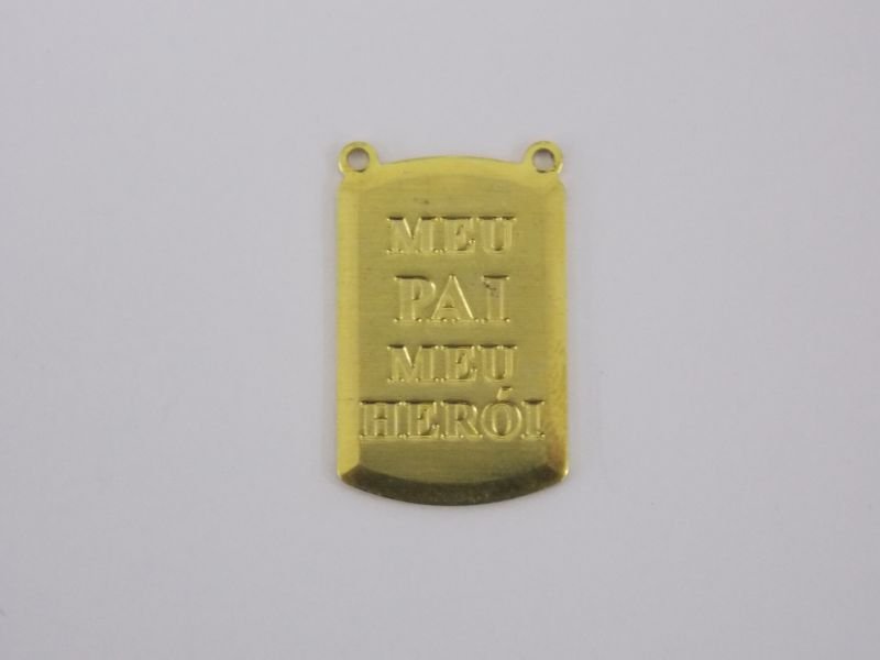 Scapular Rounded 20x13m My Father My Hero with 2 Bail