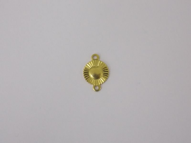 Round 7,5mm Button Diamond-cut with Bail Top 1 Bottom
