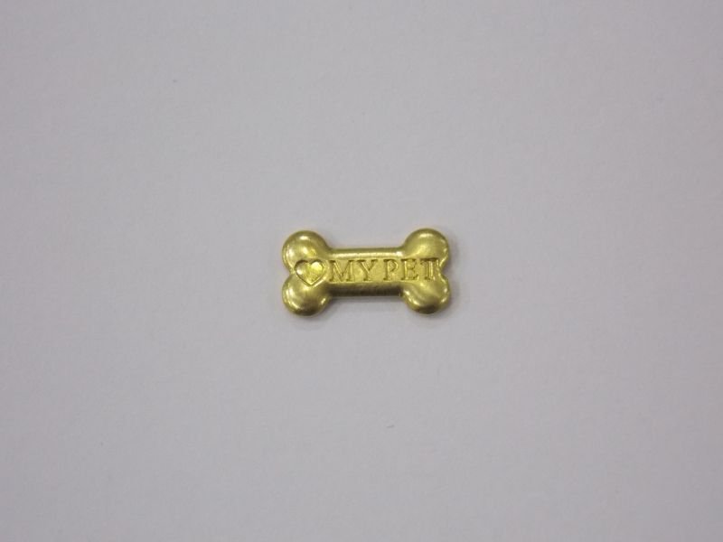 Little Bone 5x10mm "my Pet" with Heart without Bail