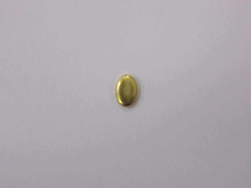 Oval 6x4mm Plain with 2 Sides without Bail