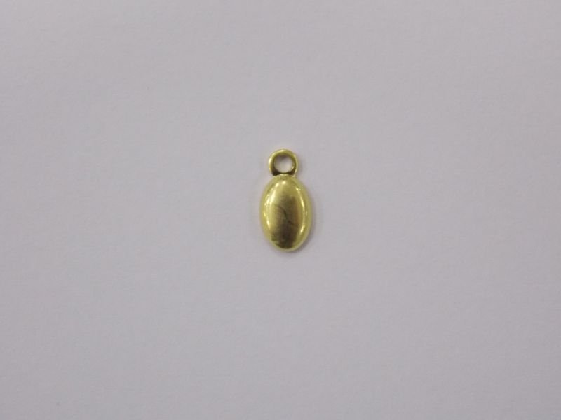 Oval 6x4mm Plain with Bail