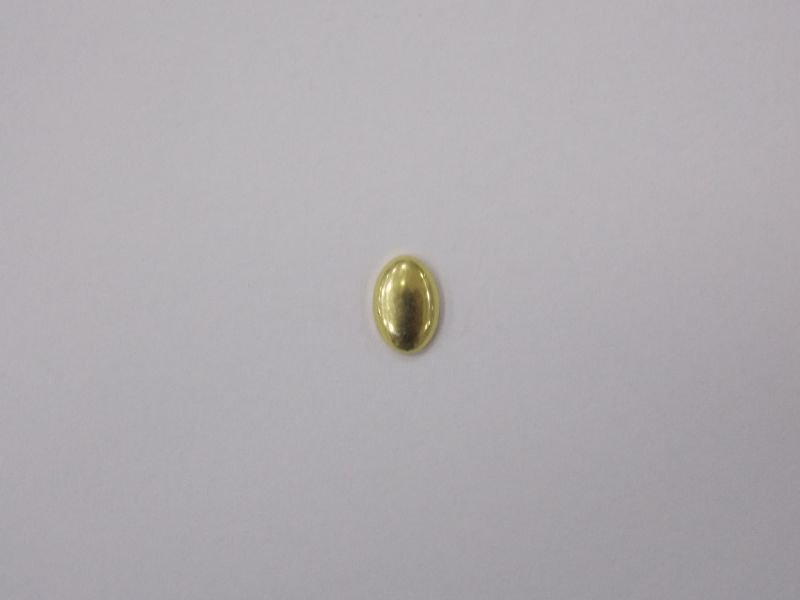Oval 6x4mm Plain without Bail