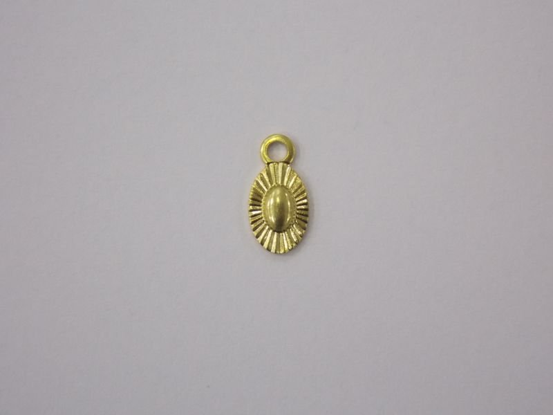 Oval 6x4mm Button with Bail