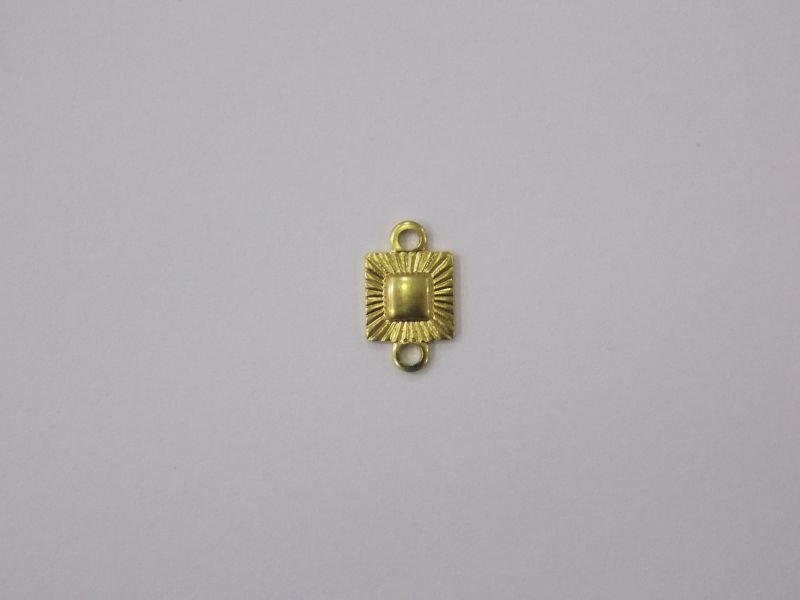 Square 5mm Button with Bail Top 1 Bottom