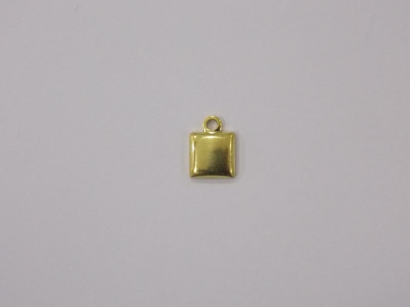 Square 5mm Plain with Bail