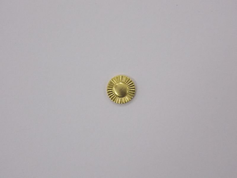 Round 6mm Button Diamond-cut without Bail