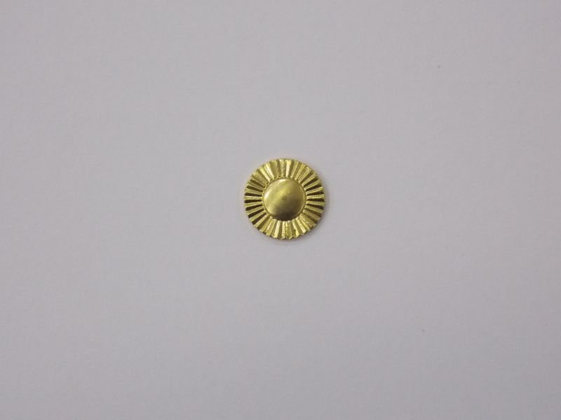 Round 7,5mm Button Diamond-cut without Bail