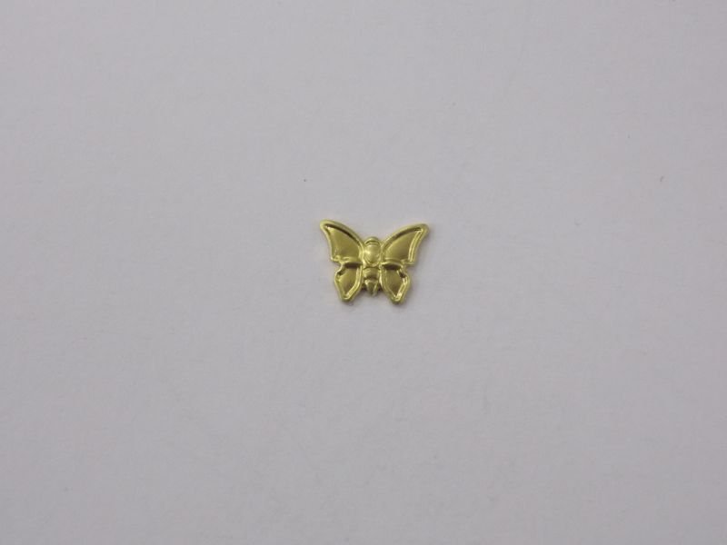 Butterfly Stamped for Resin 6x8mm without Bail